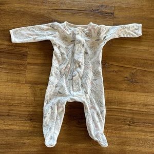 Magnetic Me Pink Elephant Pattern Footie Onesie 3-6 Months